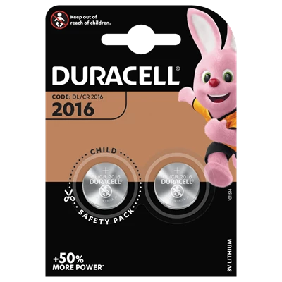 Batterier Duracell CR2016 Litium 20st/kolli