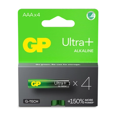 Batteri GP Ultra Plus Alkaline AAA 4st/fp