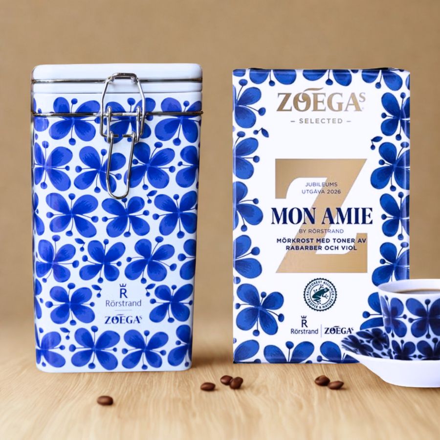 Mon amie kaffe burk och kaffepaket