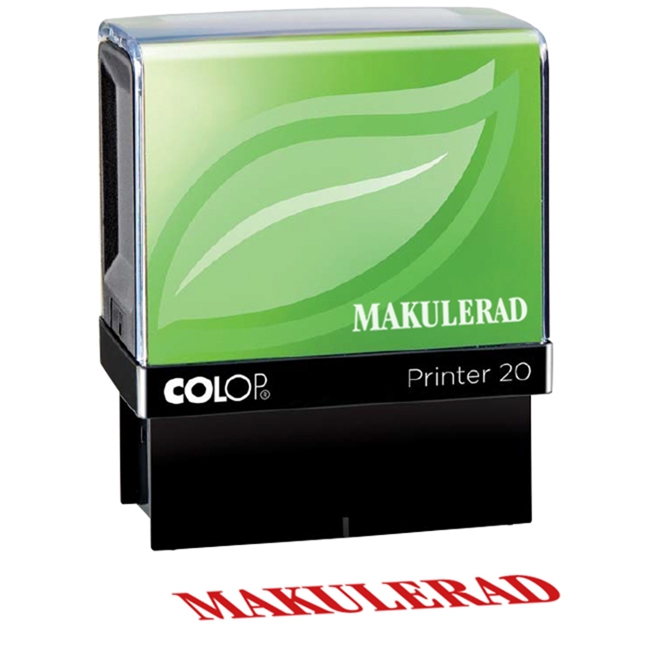 Stämpel Colop Makulerad