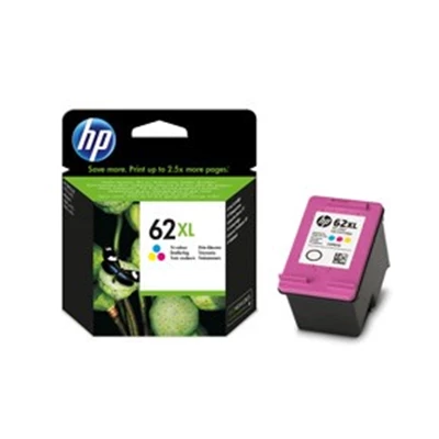 HP No62 XL color ink cartridge, blistered