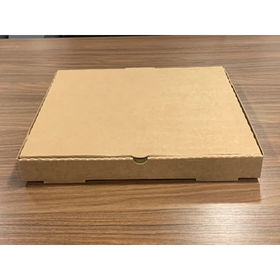 Pizzakartong brun 33x33x3,5cm otryckt 150st/fp