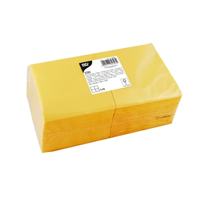 Servett 3-lags 25x25 cm Gul 250/fp