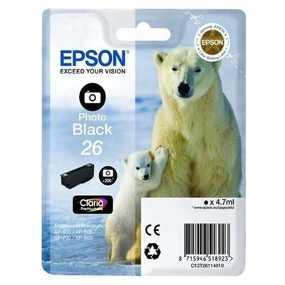 Epson T2611 Photo Black Ink Cartridge