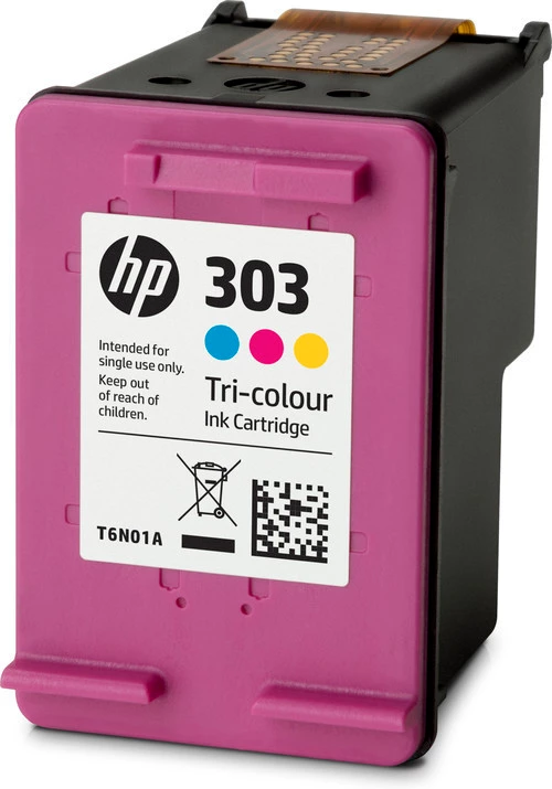 HP No303 tri-colour ink cartridge, blistered