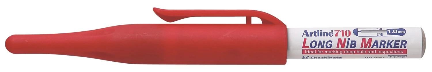 Penna Märk Artline 710 Long Nib röd