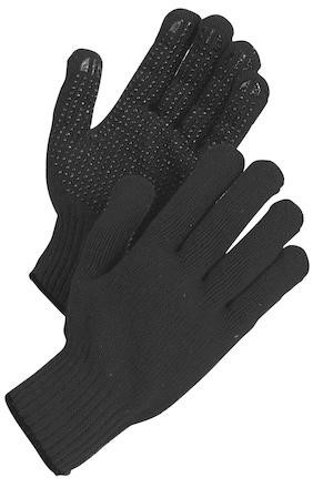 Frysvante med PVC-noppor Svart strl 8 12par/fp