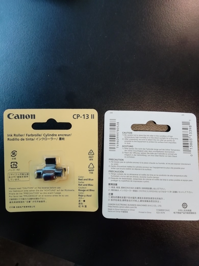 Canon CP-13 inkroll 2-color purple/red