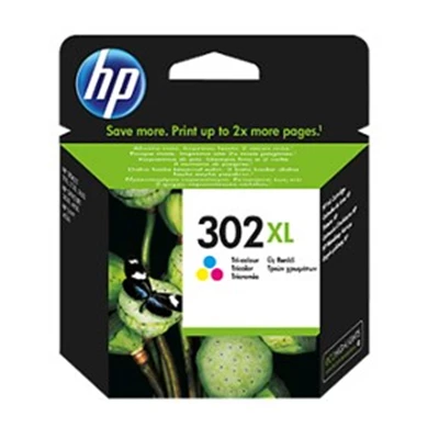 HP No302 XL color ink cartridge, blistered