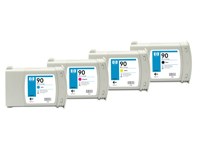 HP No90 cyan printhead & cleaner