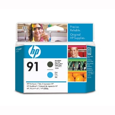 HP No91 matte black & cyan printhead