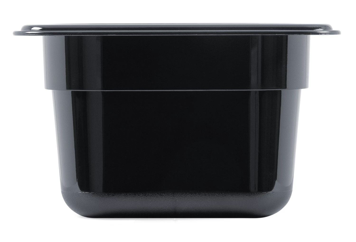 Kantin GN 1/6-100 svart polykarbonat 1,5 L