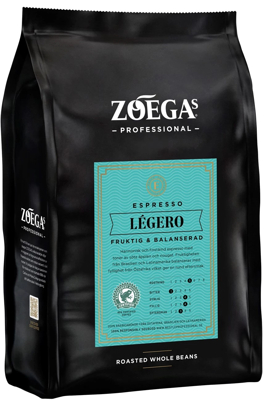 Kaffebönor Zoégas Espresso Légero 500g 8st/kolli