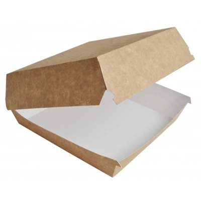 Matbox 170x170x80mm Brun/vit 125st