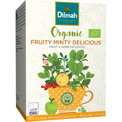 Te Dilmah Organic Frutiy Minty Delicious 20st/