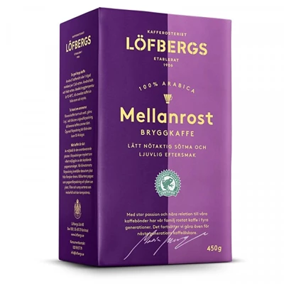 Kaffe Löfbergs Mellanrost 450g 12st/kolli