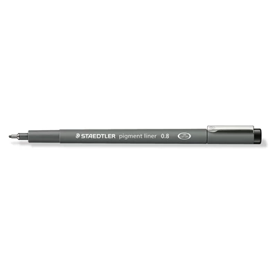 Penna Fiber Fineliner pigment 0,8mm svart