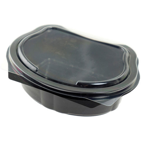 Bägare Vision svart 250ml m fast lock 550st