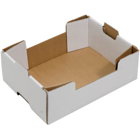 Tomatlåda 6kg vit/brun otryckt handrest