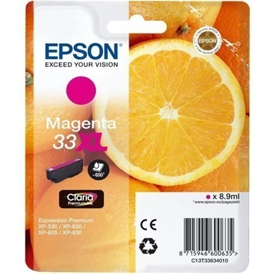 Epson 33XL Magenta Claria Premium Ink