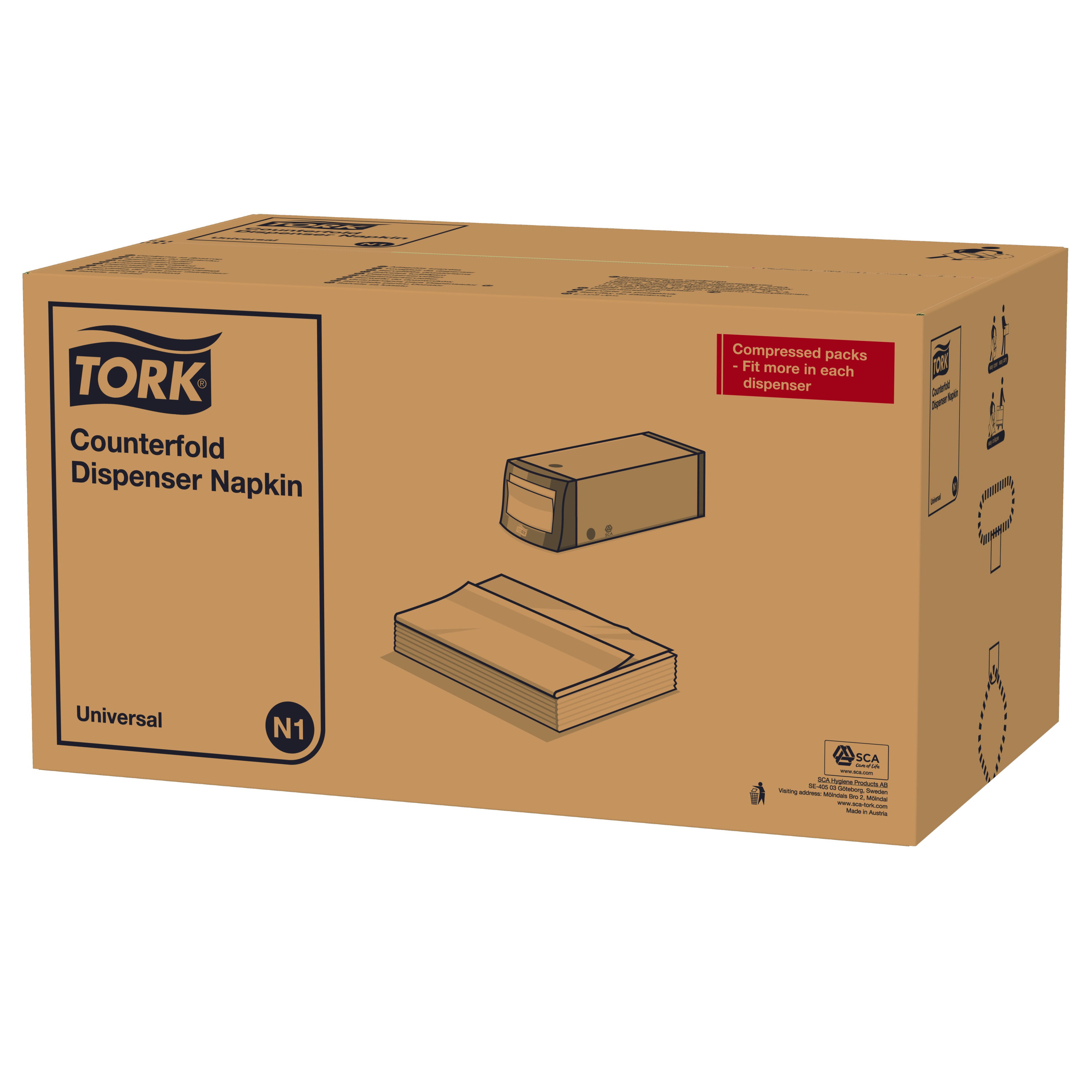 Servett Tork N1 Counterfold 300st/fp