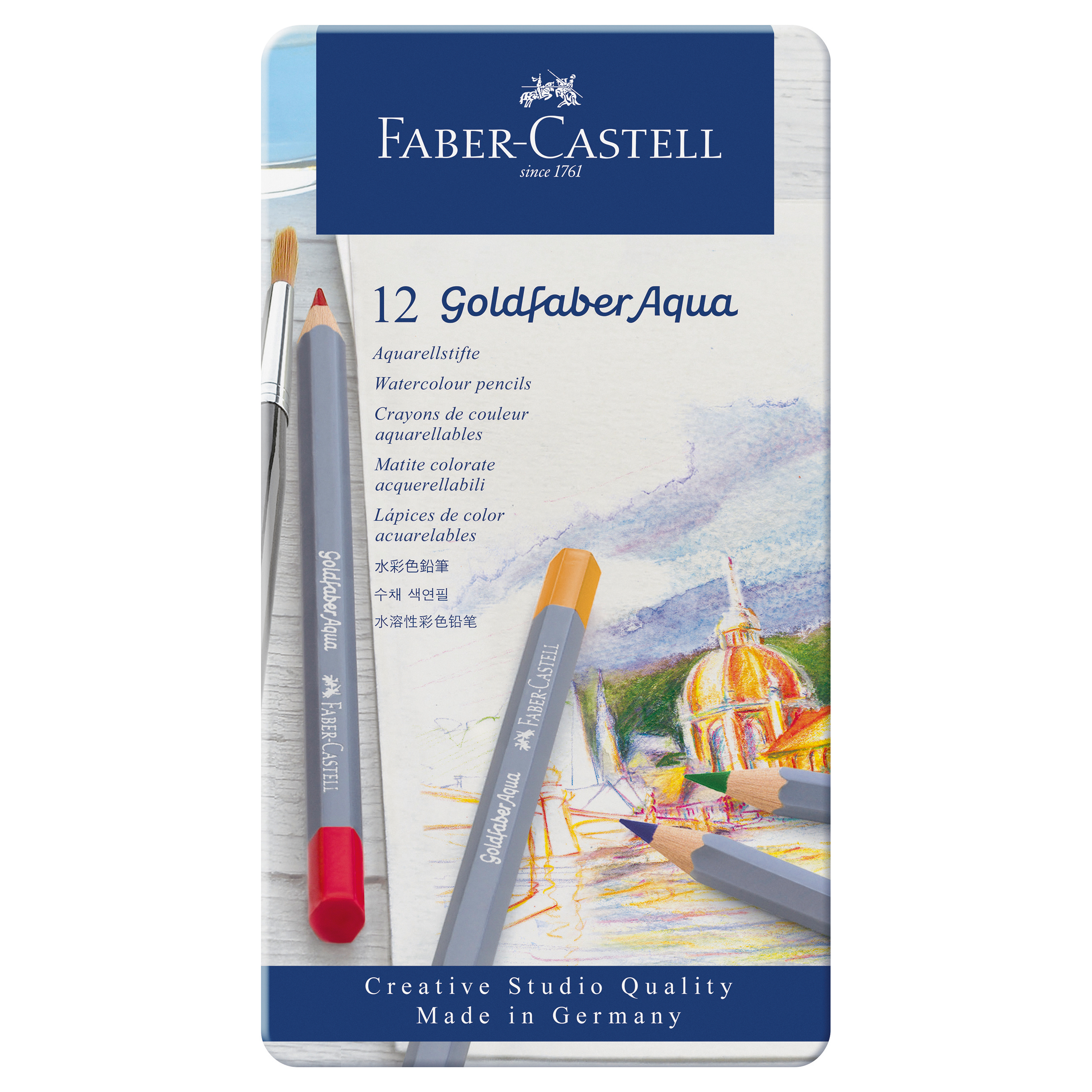 FABER-CASTELL Aquarellstifte GOLDFABER 24er Metalletui FABER-CASTELL Aquarellstifte GOLDFABER 24er Metalletui