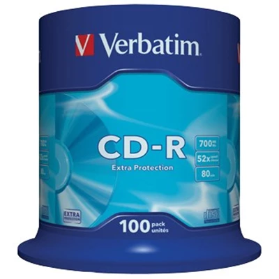 CD-R Verbatim 52x cakebox 100/fp