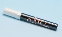 Griffel/Glas penna 2-6mm 6st/fp vit snedskuren