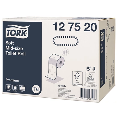 Toalettpapper Tork Premium T6 2-lags 27st/kolli