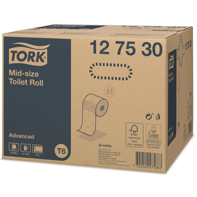 Toalettpapper Tork Advanced T6 2-lags 27rl/kolli