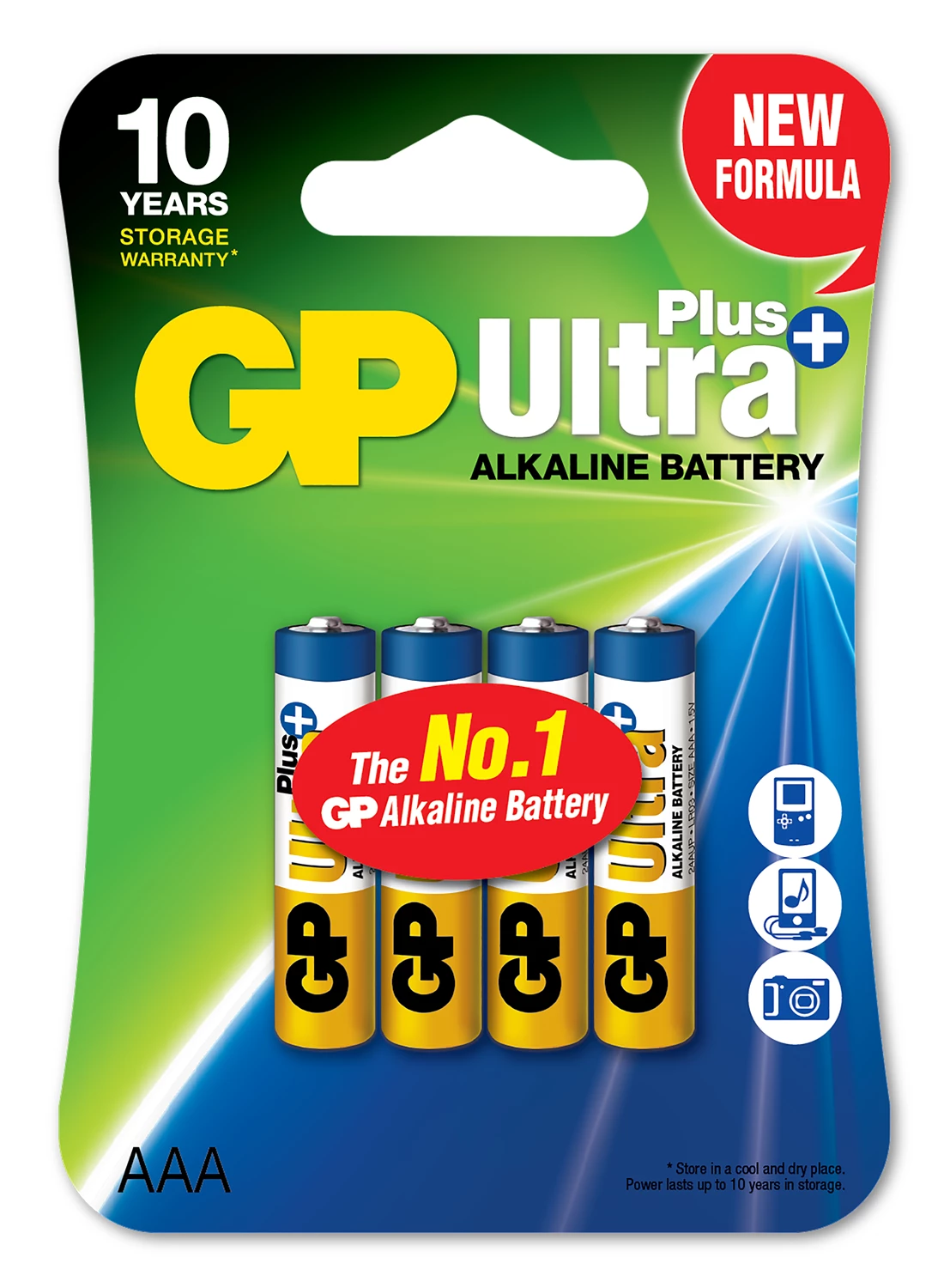XXX Batteri GP Ultra Plus Alkaline AAA 4/fp