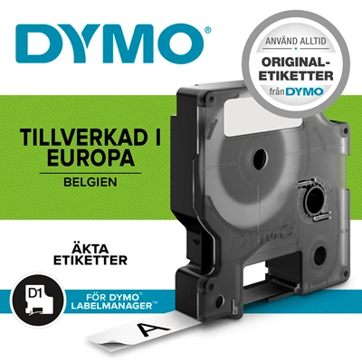 Märktejp Dymo D1 Durable 3 m vit/svart
