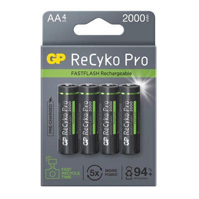 Batteri GP ReCyko Pro AA 4/fp