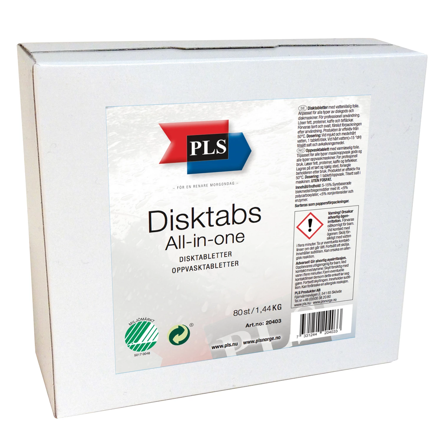 Maskindiskmedel PLS All-in-1 tablets 80st/fp