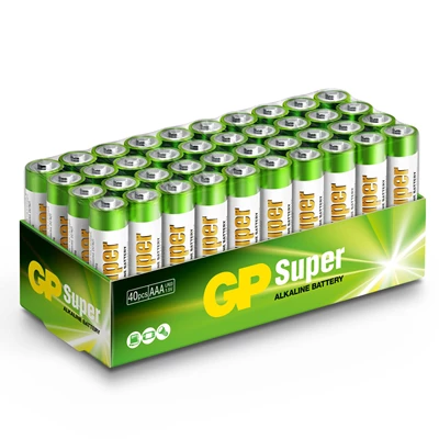 GP Super Alkaline AAA-batteri - 24A/LR03 40/FP