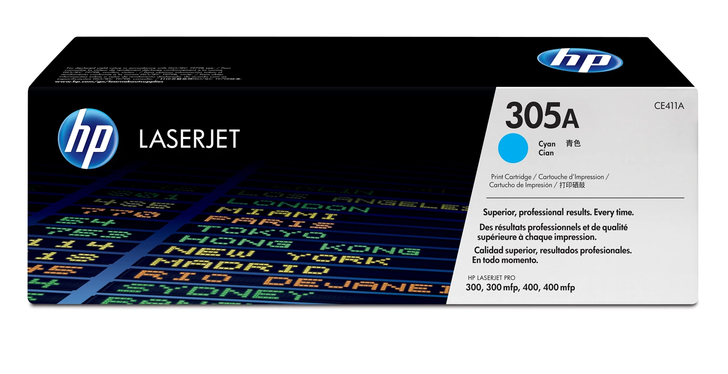 HP Color LaserJet 305A cyan toner cartridge