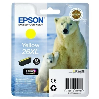 Epson T2634 Yellow Ink Cartridge XL