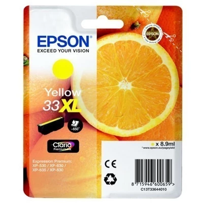 Bläck Epson 33XL Claria Premium Gul