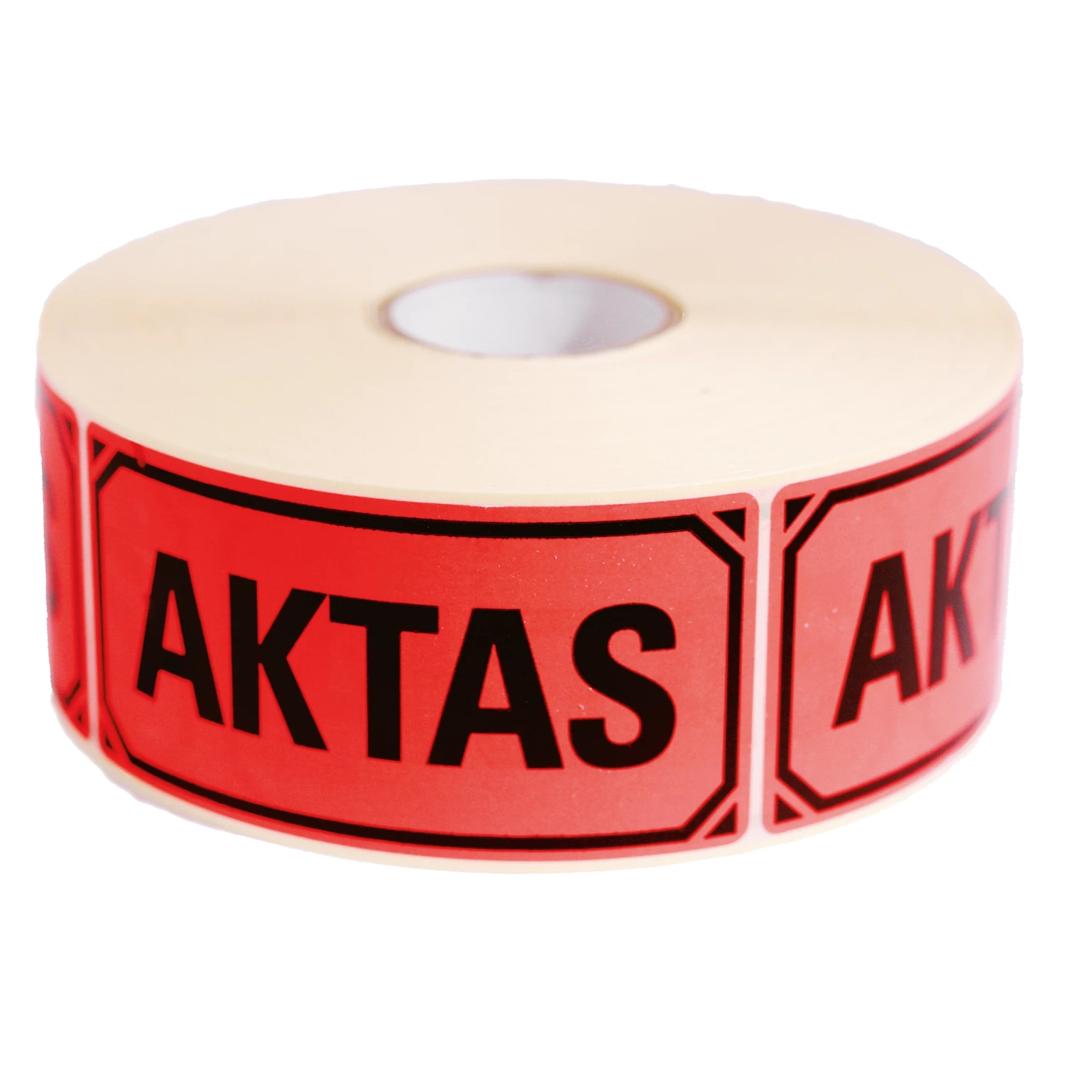 Varningsetikett Aktas 50mm x 100m