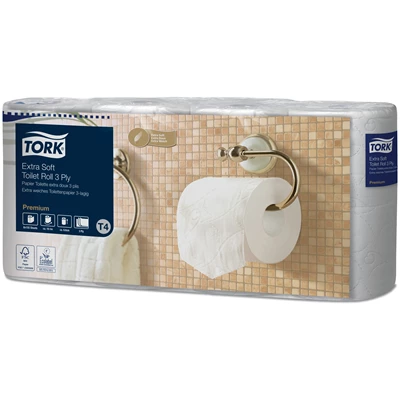 Toalettpapper Tork Premium T4 3-lags 56rl/kolli