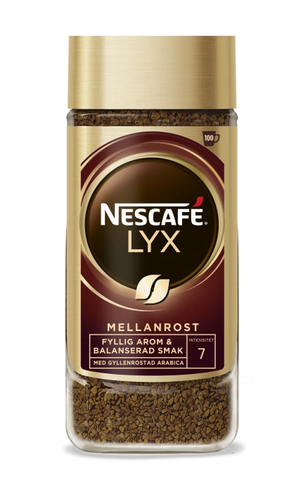 Kaffe Nescafé Lyx Mellanrost Glas 200g 6st/kolli