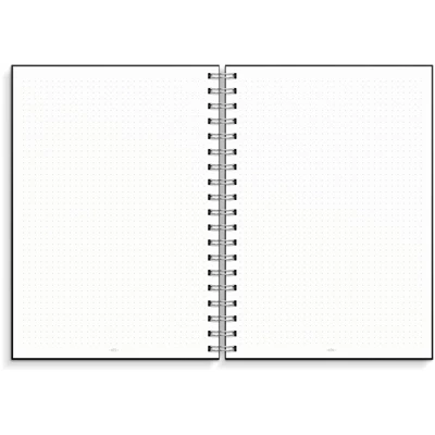 Block DotNotes svart 176x250 mm