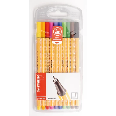 Penna Fiber Fineliner Stabilo 88 10-set