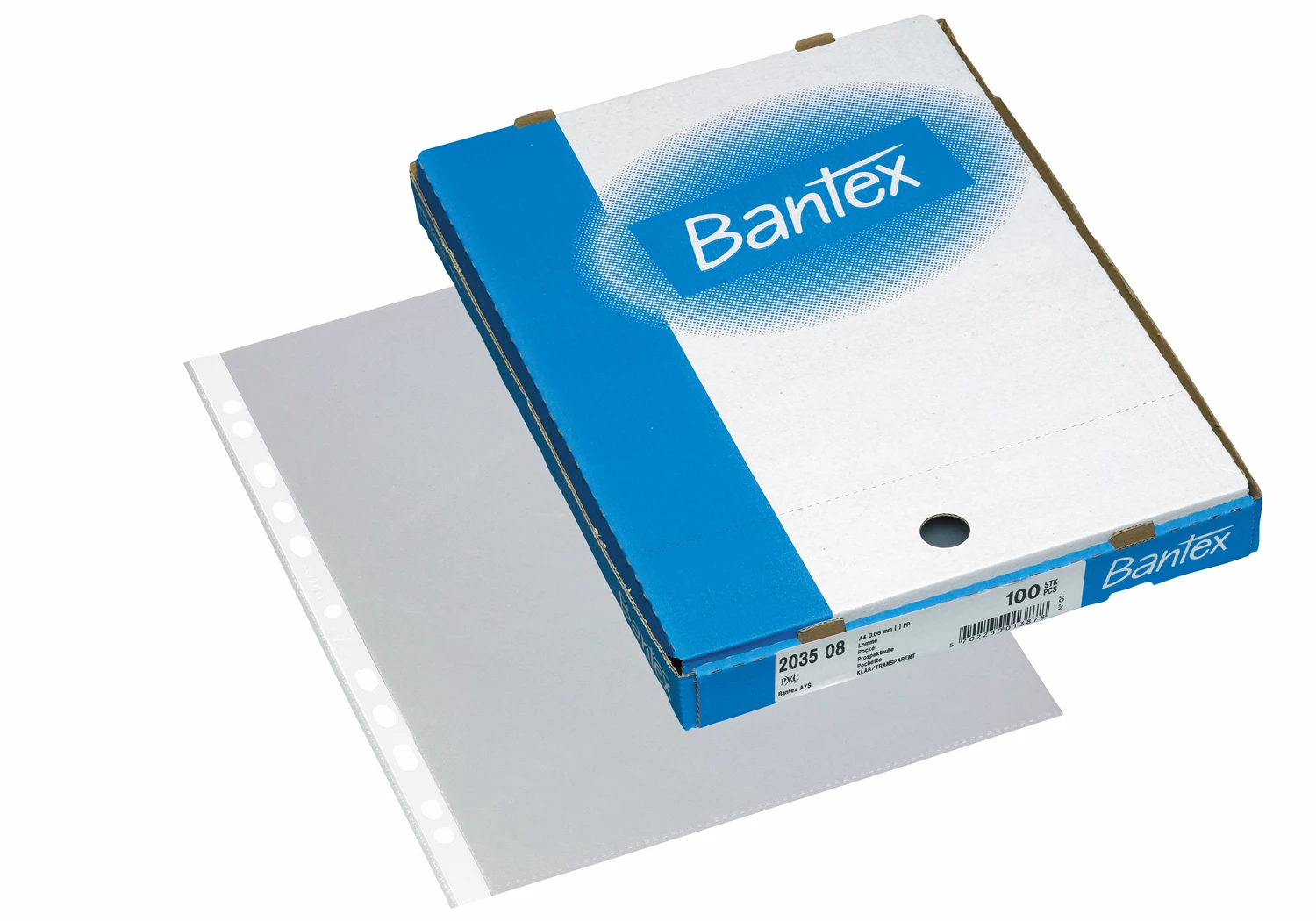 Plastficka Bantex A4 0,06 mm 100/fp