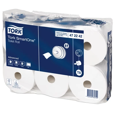 Toalettpapper Tork Adv T8 2-lags 207m SmartOne 6rl