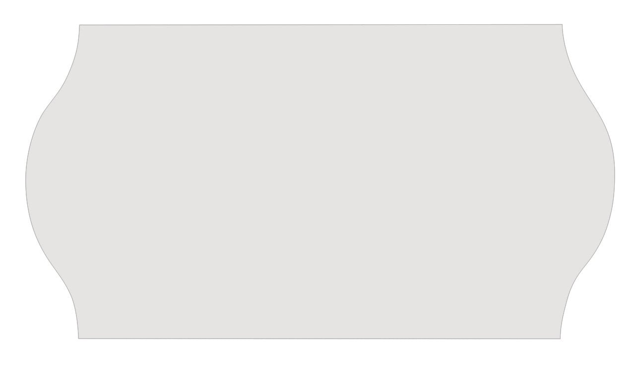 Prismärkningsetikett 26x16 vit G2 6rlr