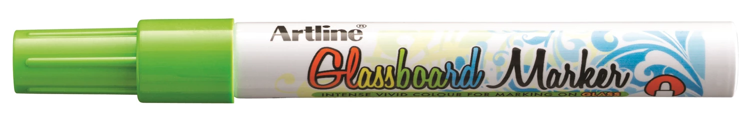 Penna Märk Artline Glassboard fluogrön