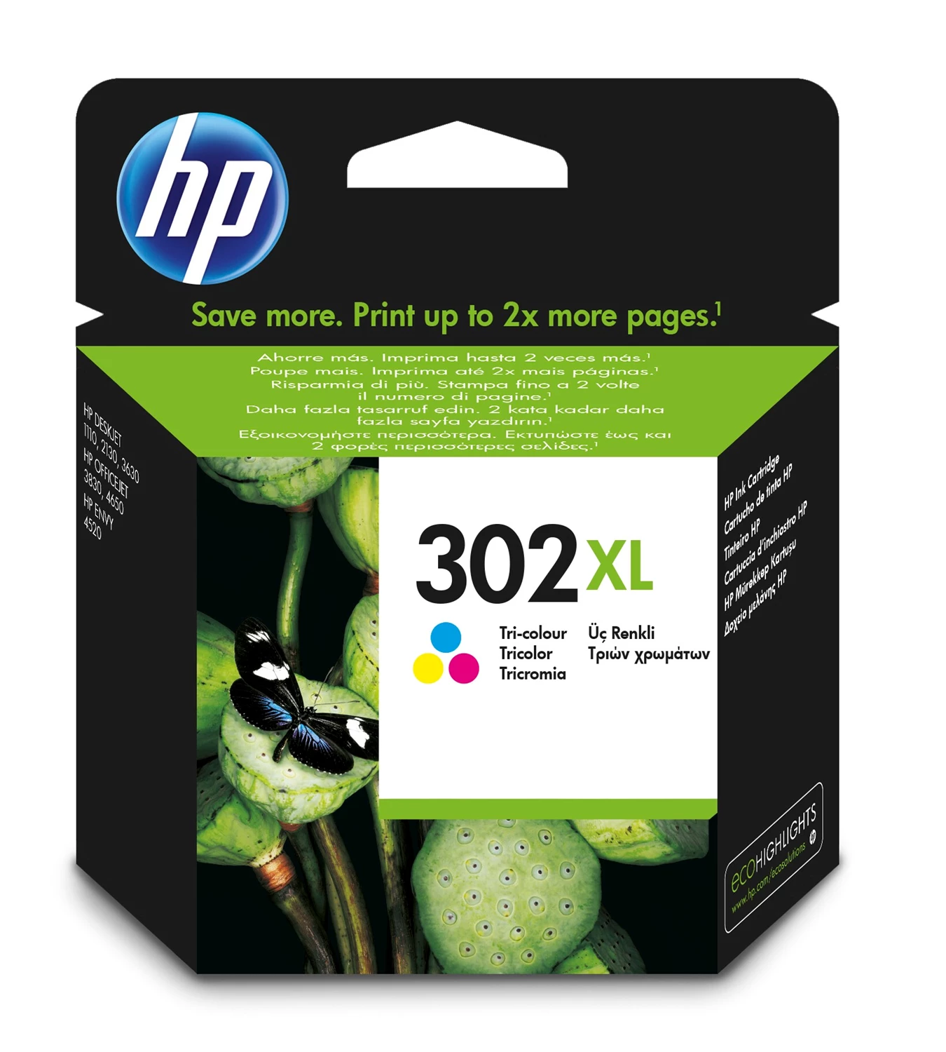 HP No302 XL color ink cartridge