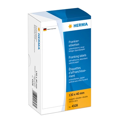 Frankeringsetikett Herma Dubbel