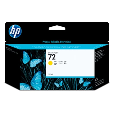 HP No72 yellow ink cartridge, 130ml